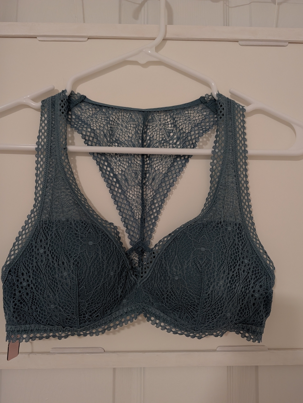 Victoria's Secret Teal Lace Racerback Bra